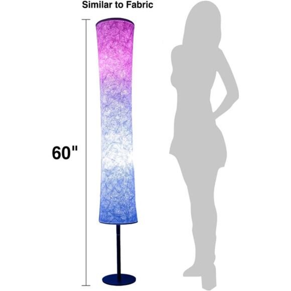 BLUEYE Floor Lamp,RGBCW 2700K-6500K,APP & Remote&Smart Voice Control, 2 X 60W - Picture 6 of 7